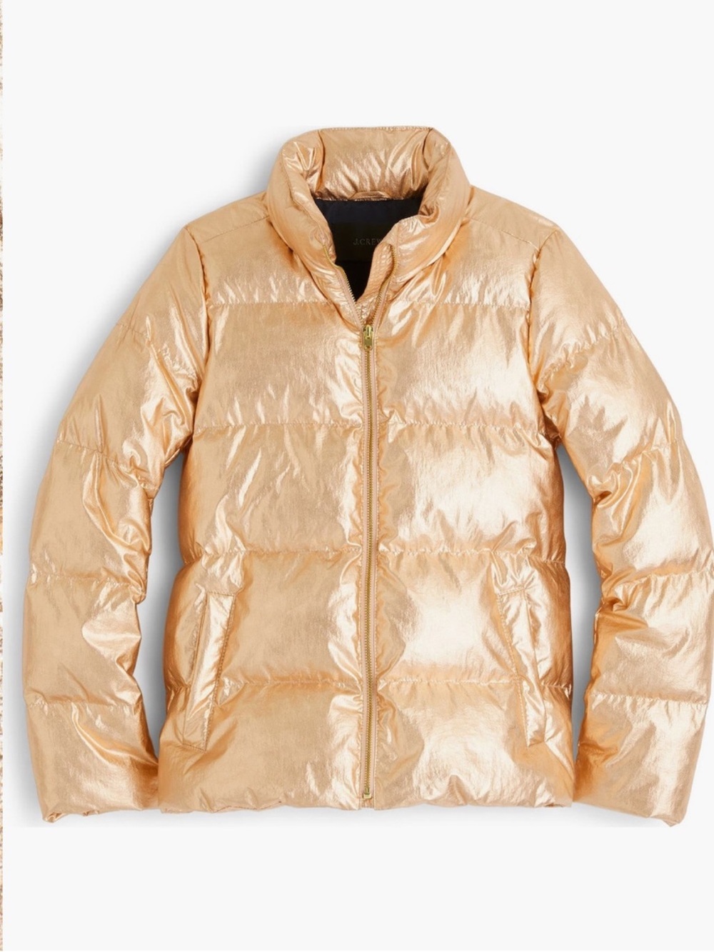 J. Crew Metallic Puffer Jacket with PrimaLoft - Picture 5 of 6